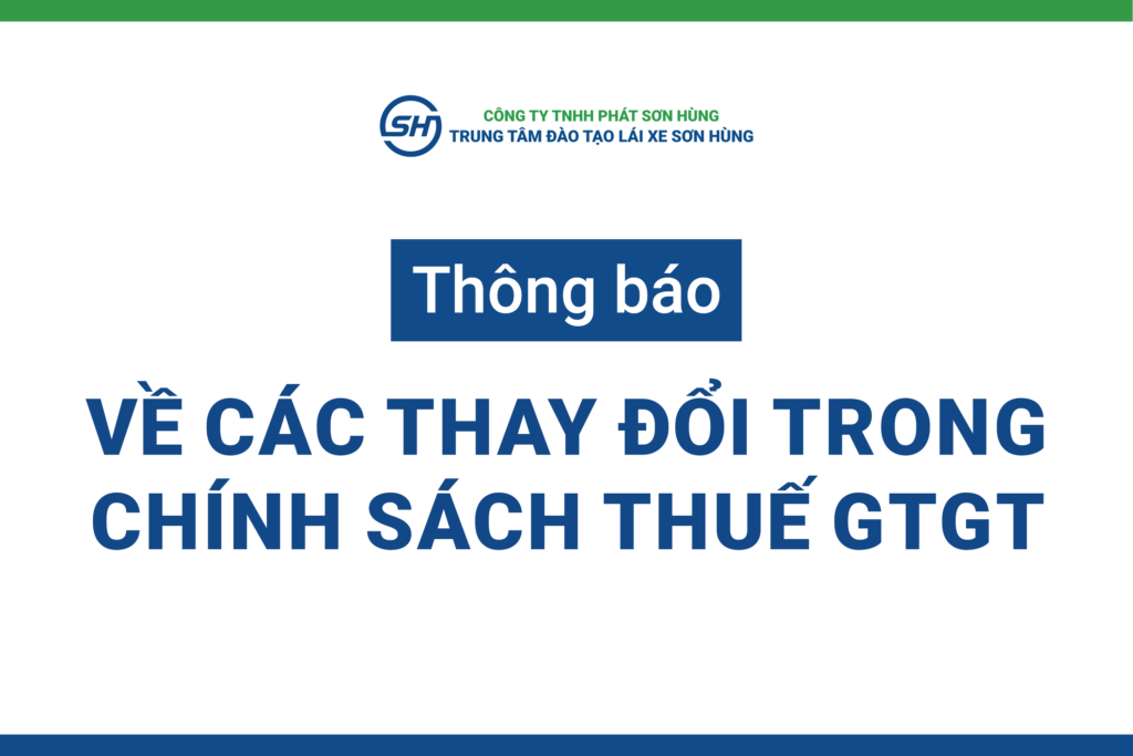 Thay đổi chính sách thuế GTGT học lái xe ô tô mô tô