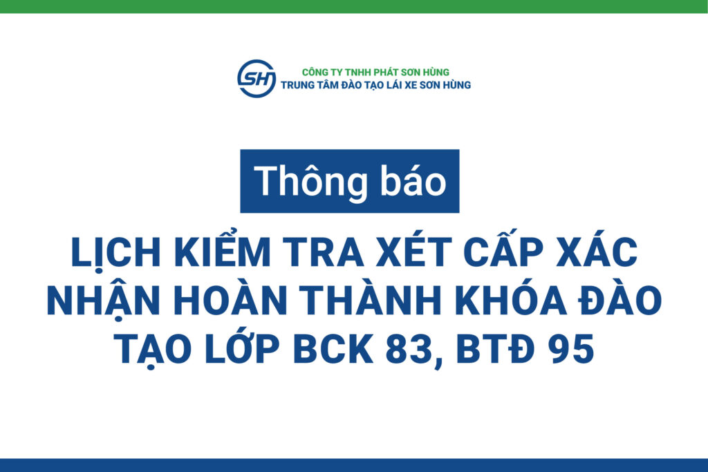 lịch thi lái xe ô tô đà nẵng