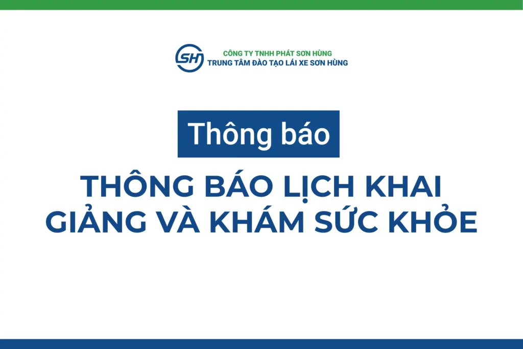 Khai giảng khóa đào tạo lái xe trung tâm Sơn Hùng Đà Nẵng